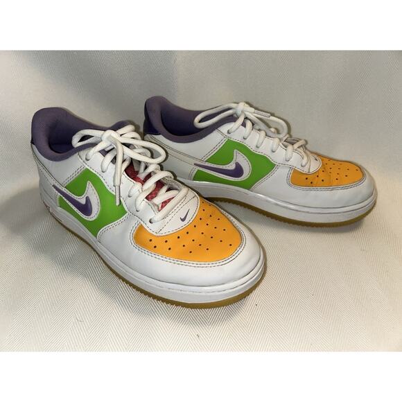 Nike Air Force 1 LV8 1 Boy’s White Space Purple FD1036-100 Size 3Y - Picture 1 of 8